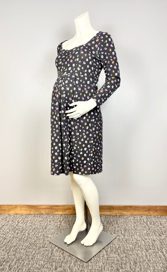 M - Old Navy Black Floral Dress