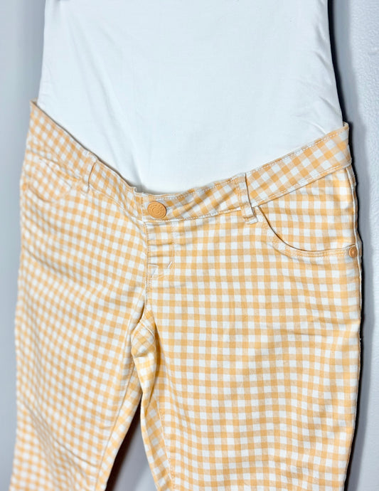 S - Makers of True Originals Peach Checked Pants