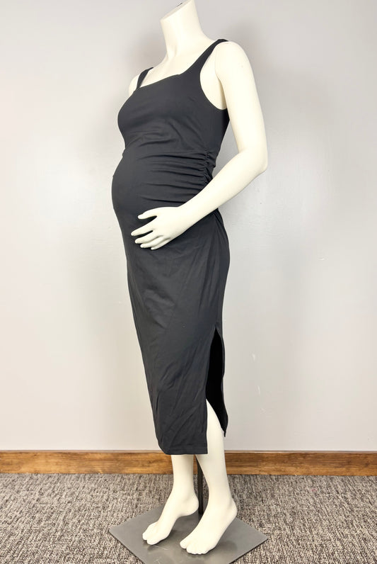 S/M - Long Black Buttersoft Bodycon Dress