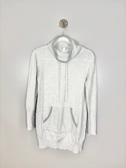 S - Thyme Grey Kangaroo Sweater
