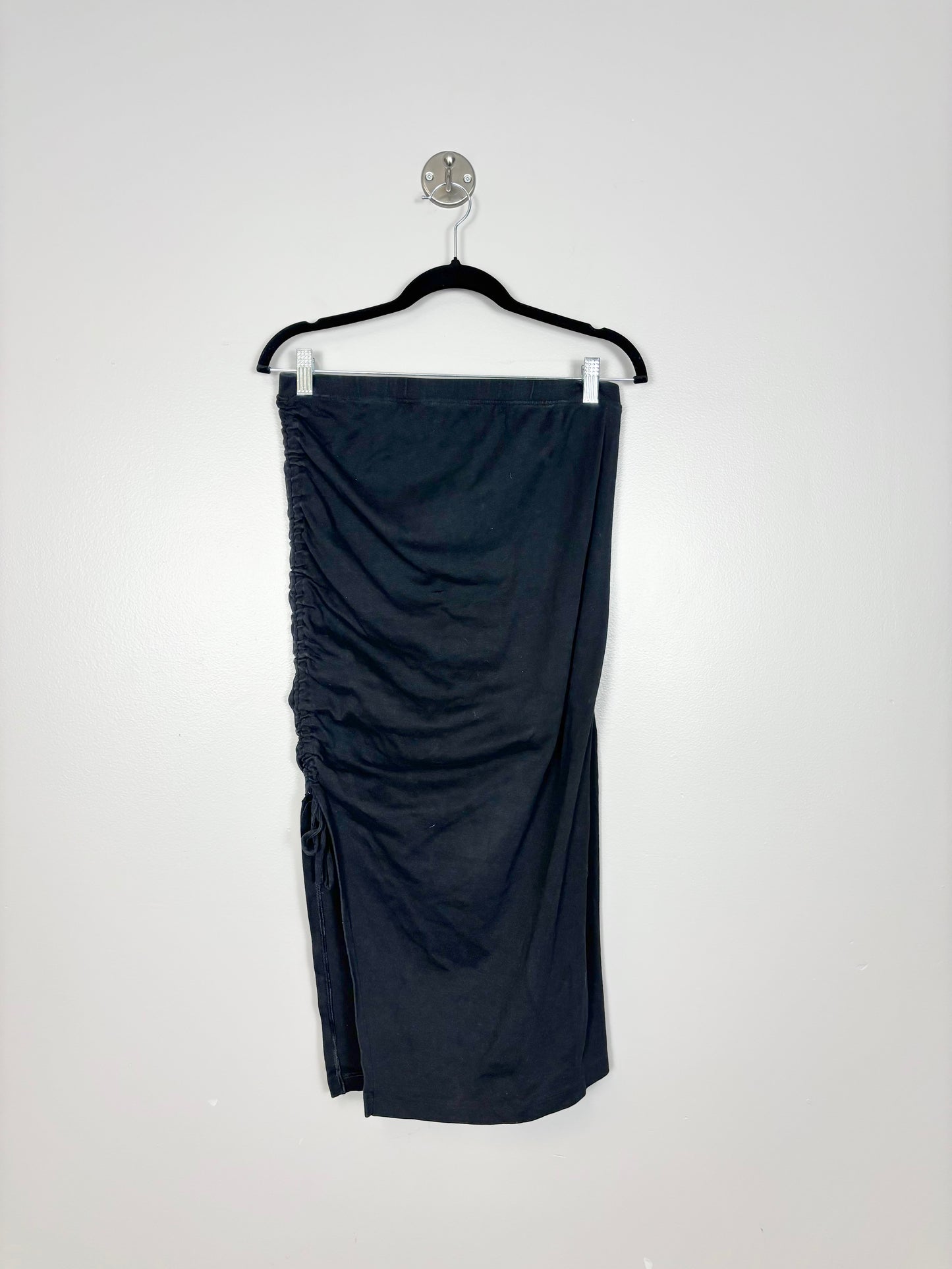 M - H & M Rouched-Side High Rise Cotton Skirt