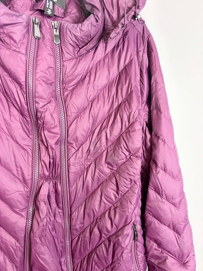 XL - Thyme Quilted Purple Puffer Jacket