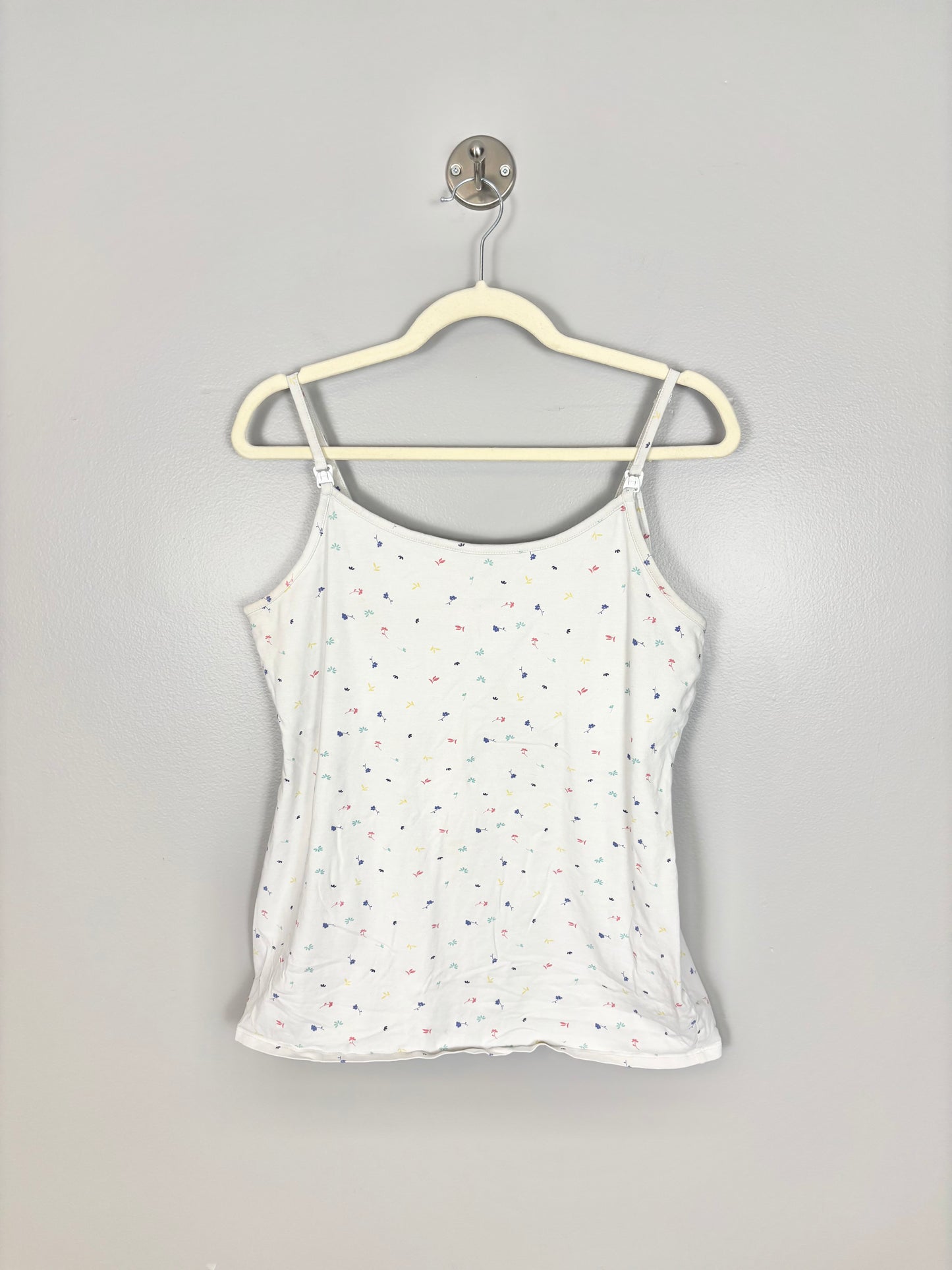 L - Thyme Tiny Florals Nursing Tank