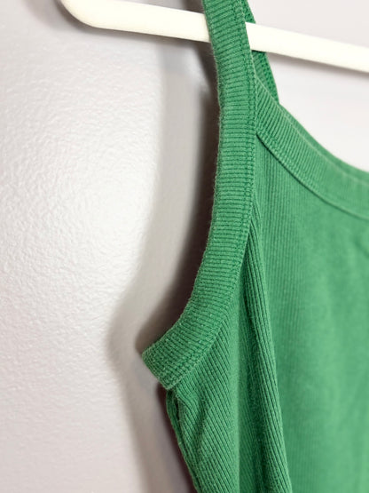 L - Old Navy Ribbed Kelly Green Fitted Tank