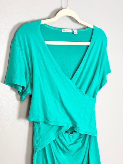 XL - Ripe Maternity Green Crossover Top