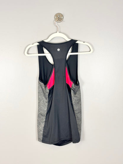 L - Essence Black Racer-Back Active Wear Tank