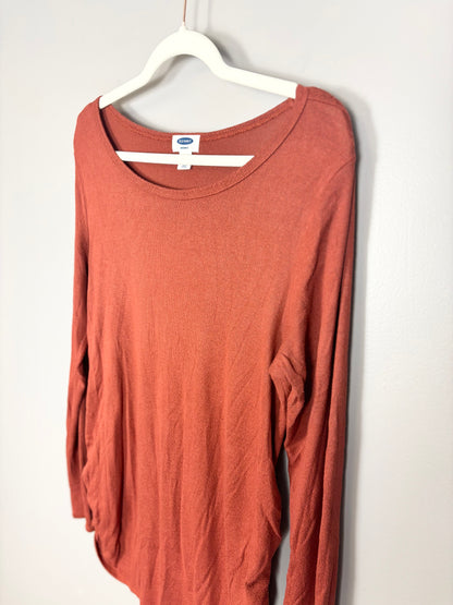 M - Old Navy Burnt Orange Long Sleeve Shirt
