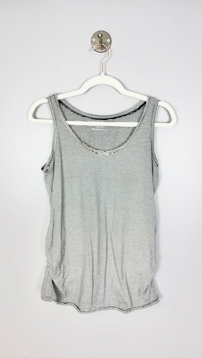 S - Motherhood Black & White Stripe Tank