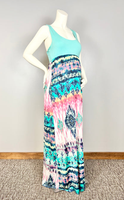 L – Auditions Tie-Dye Neon Maxi Dress