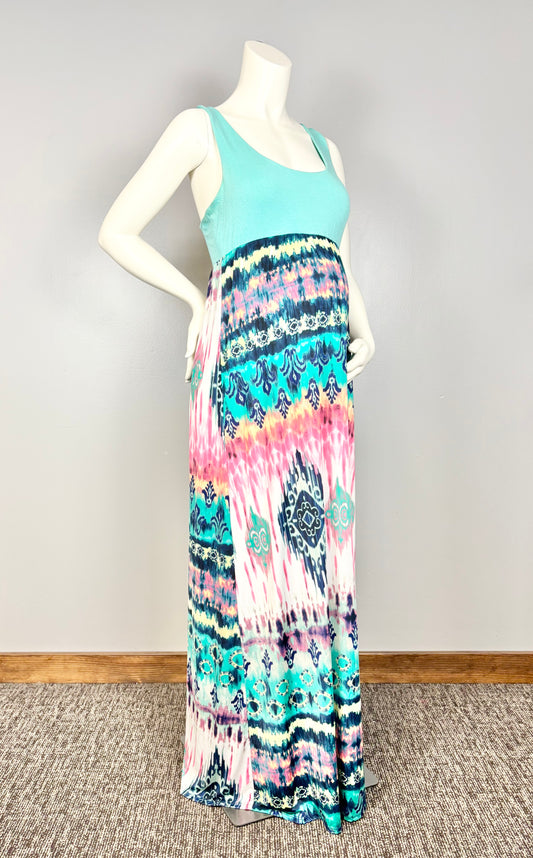 L – Auditions Tie-Dye Neon Maxi Dress