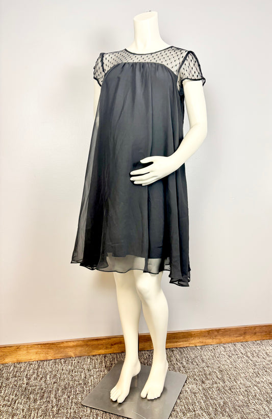 M - Thyme Black Swing Dress