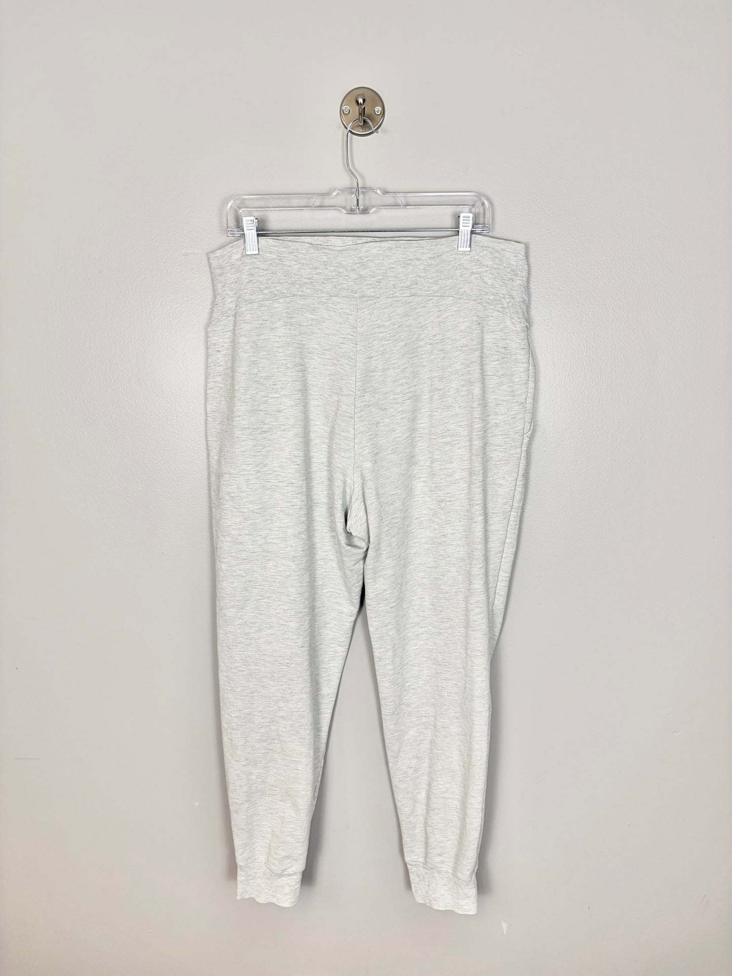 L - H & M Mama Light Grey Cuffed Sweatpants