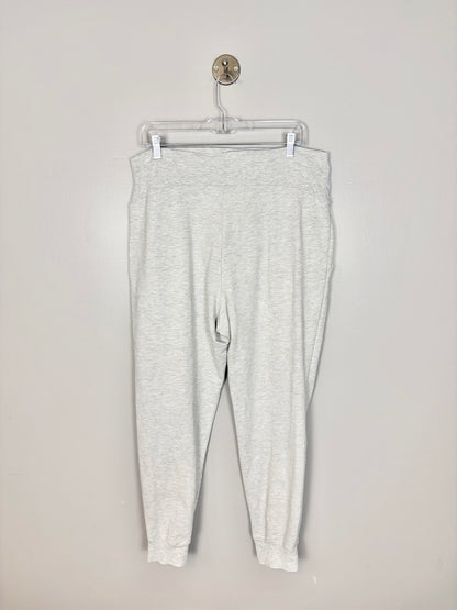 L - H & M Mama Light Grey Cuffed Sweatpants