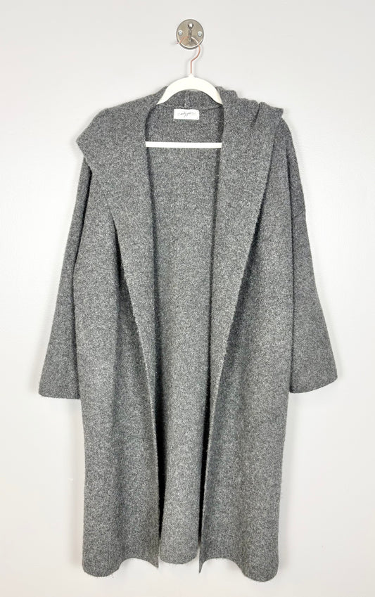M - Carly Jean Tie-Front Hooded Duster