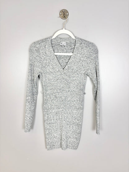 XL - Thyme Ribbed Long Sweater