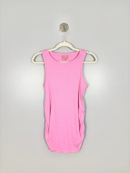 M - Paisley Sky Bright Pink Tank