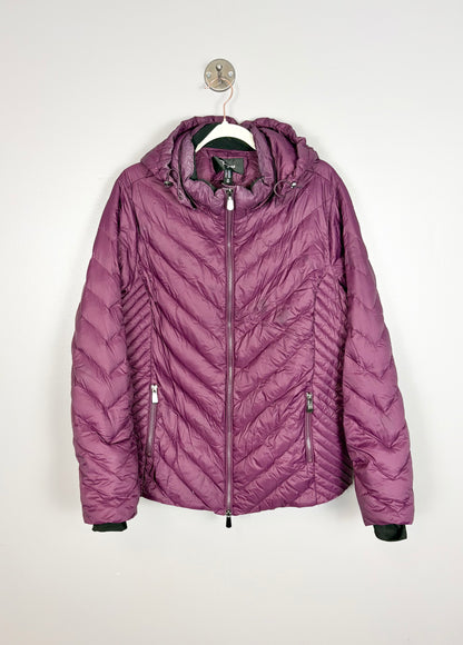 XL - Thyme Quilted Purple Puffer Jacket