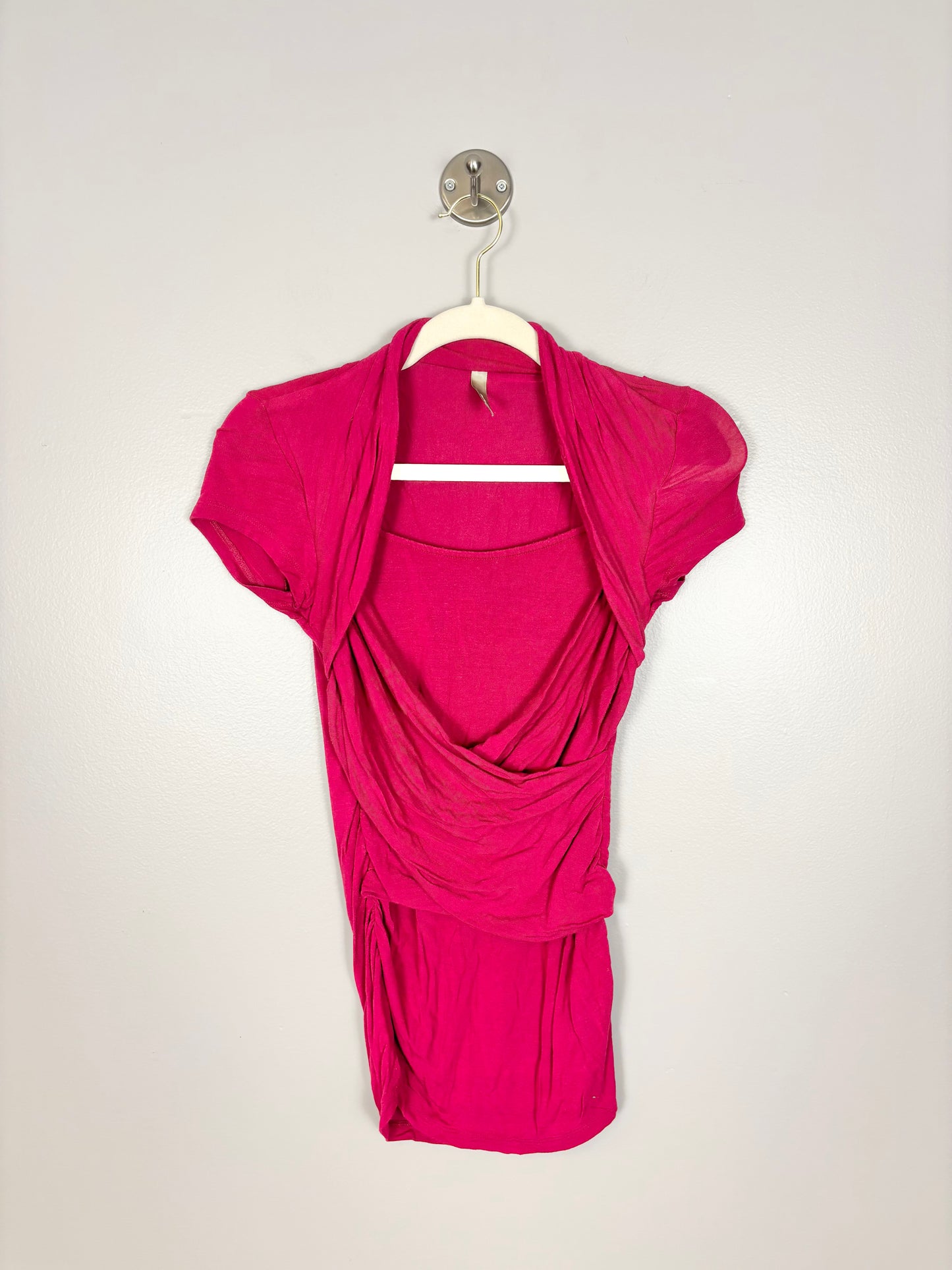 XS - Thyme Cranberry Nursing-Friendly Shirt