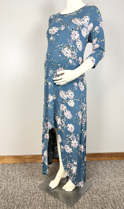 XL – Bellamy Dark Teal Floral Maxi Dress