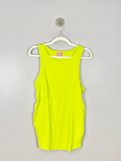 XL - Paisley Sky Neon Green Tank