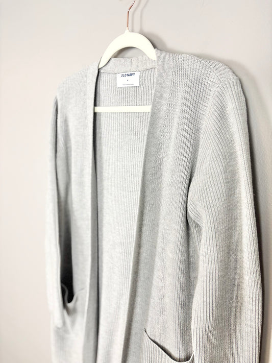 M - Old Navy Light Grey Cardigan
