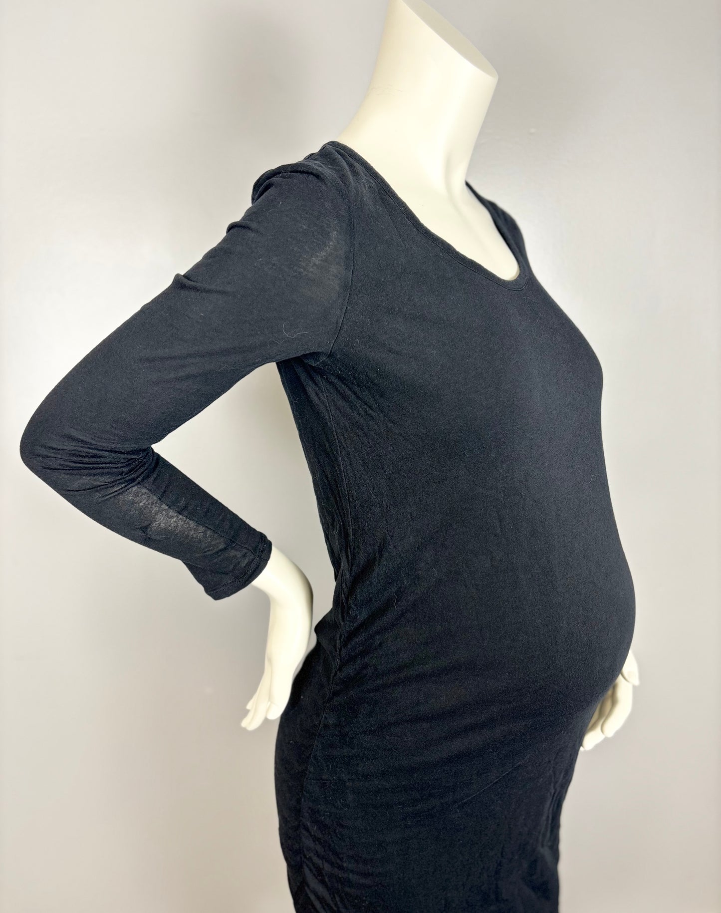 M - Gap Black Long Sleeved Bodycon Dress