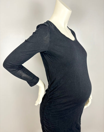 M - Gap Black Long Sleeved Bodycon Dress