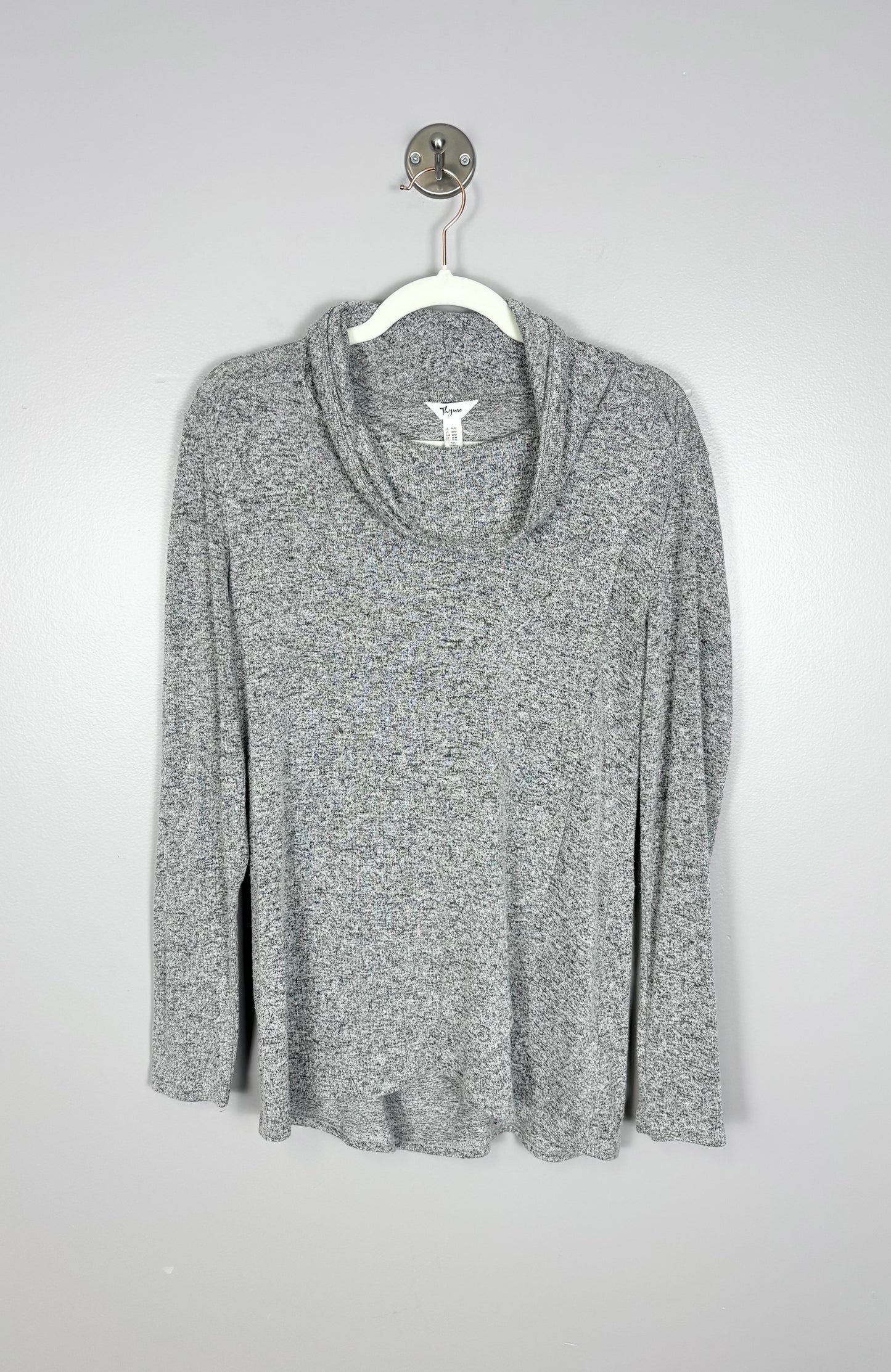 M - Thyme Light Grey Nursing Sweater