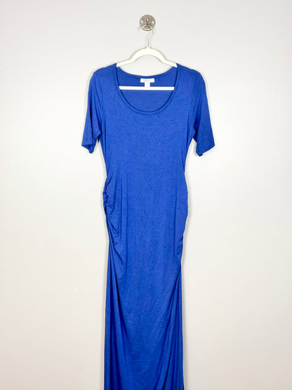 M - Motherhood Long Blue Gown