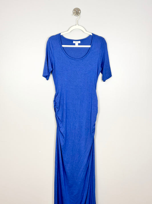 M - Motherhood Long Blue Gown