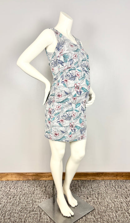 S - Thyme Soft Floral Nursing Dress