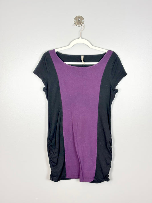 L - Thyme Purple Panel Shirt