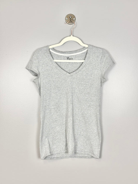 M - Thyme Basic Grey Tee