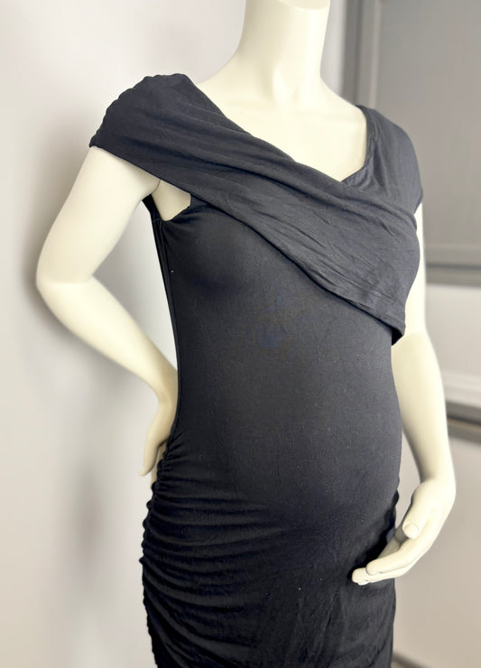 L - Stork & Babe Black Bodycon Dress (Tall)