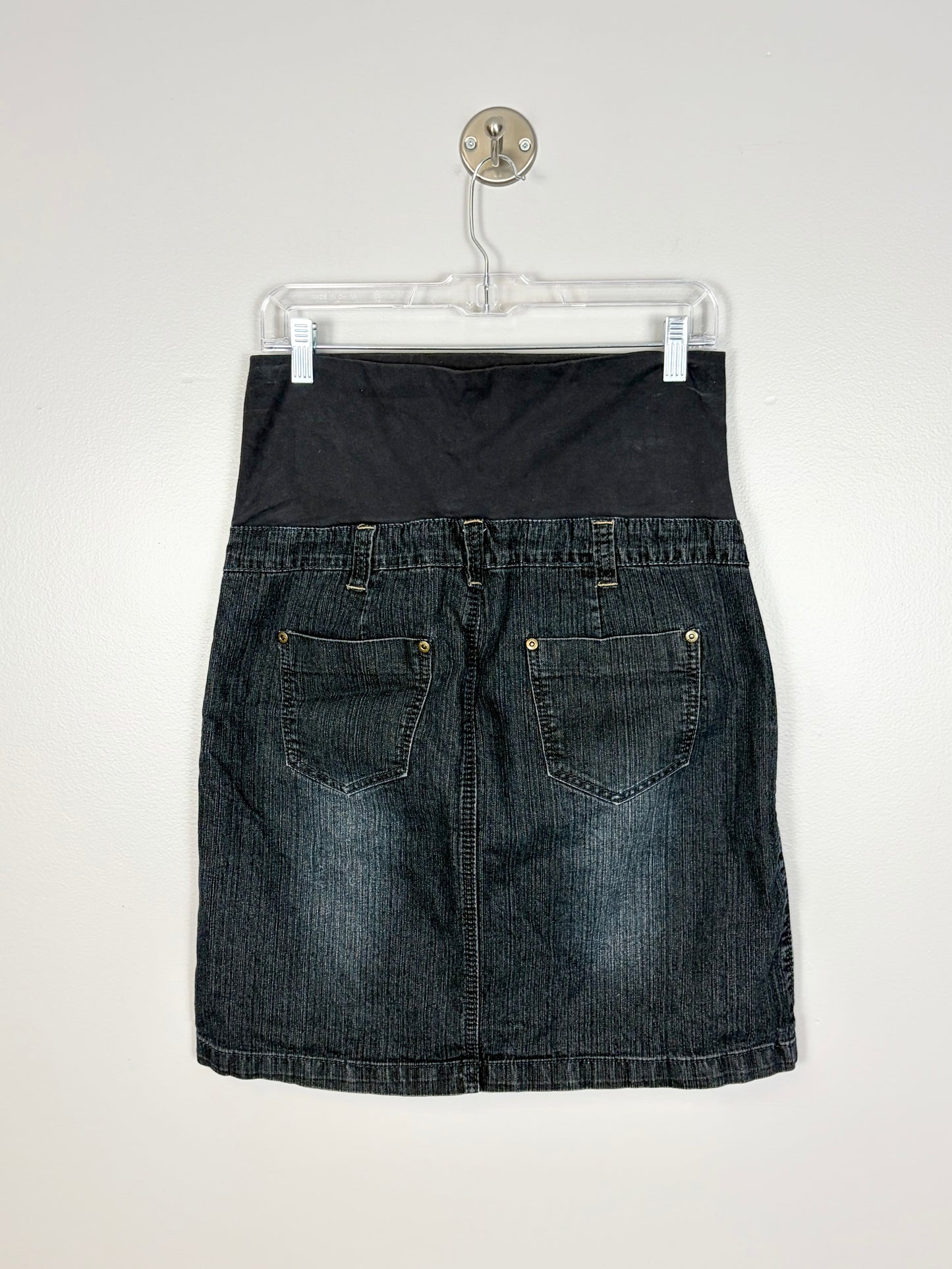 M - Thyme Darkwash Denim Skirt