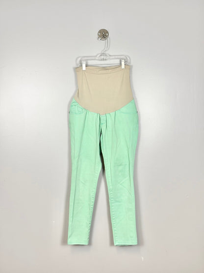 S - Motherhood Mint Green Skinny Jeans