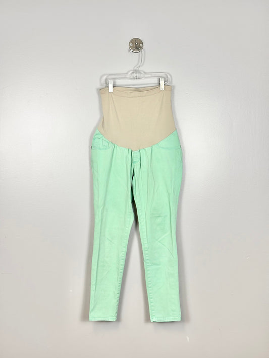 S - Motherhood Mint Green Skinny Jeans