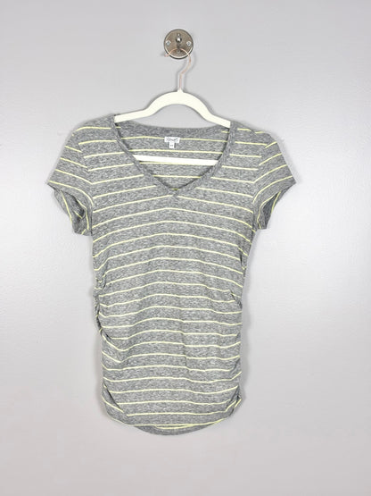 M - Kismet Grey & Yellow Stripe Shirt
