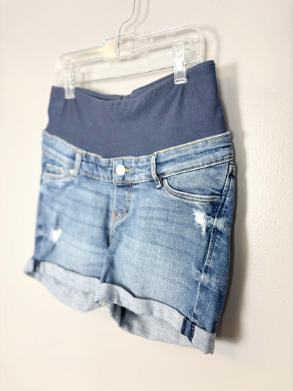 XS - H & M Denim Cuffed Shorts