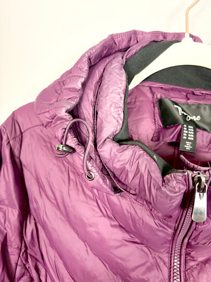 XL - Thyme Quilted Purple Puffer Jacket