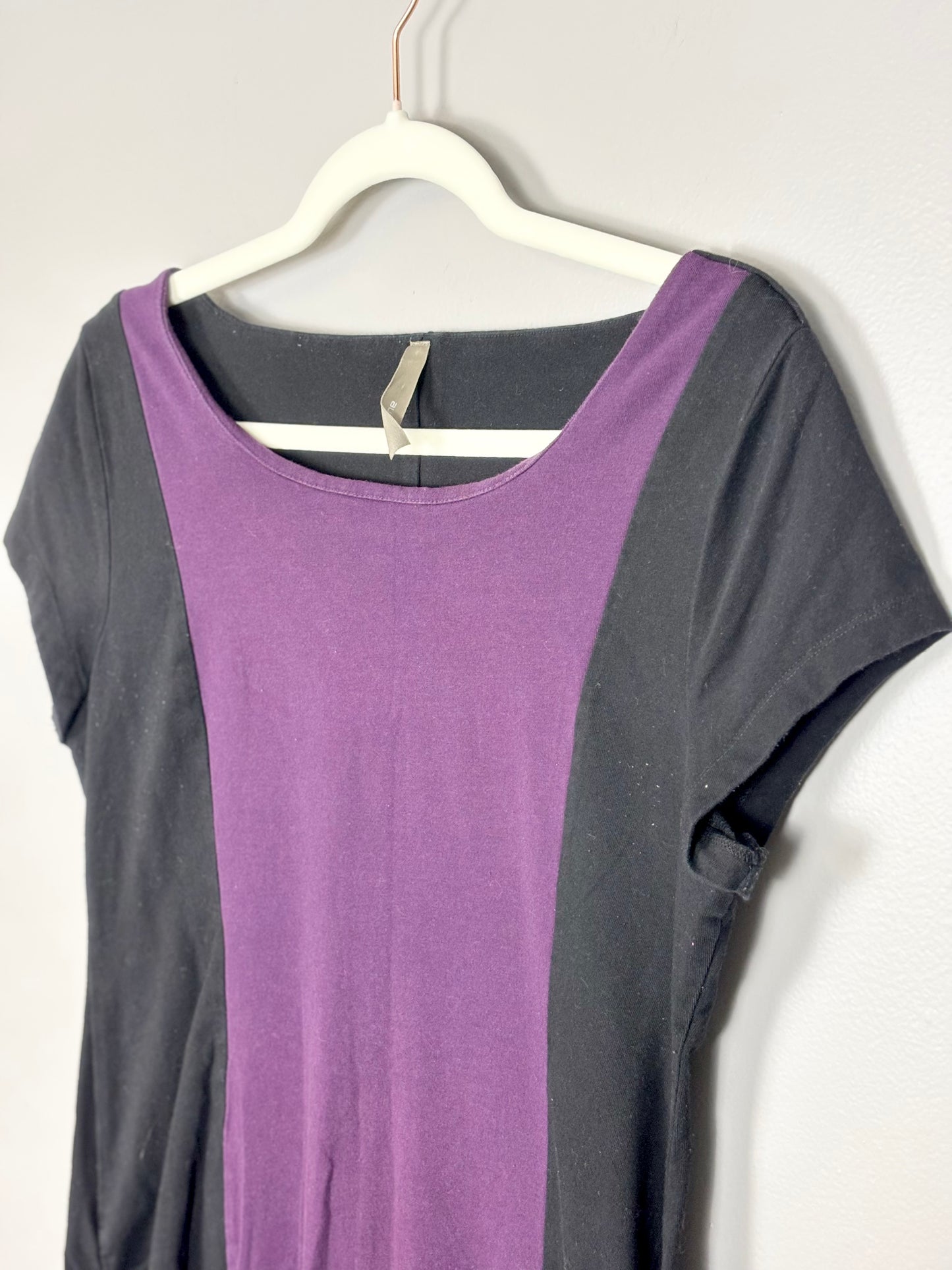 L - Thyme Purple Panel Shirt