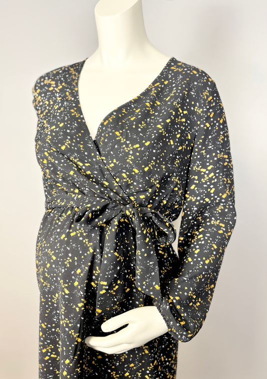 S - Dex Miniature Floral Nursing-Friendly Dress