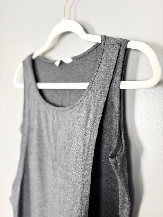 M - Grey Nursing Tank Top