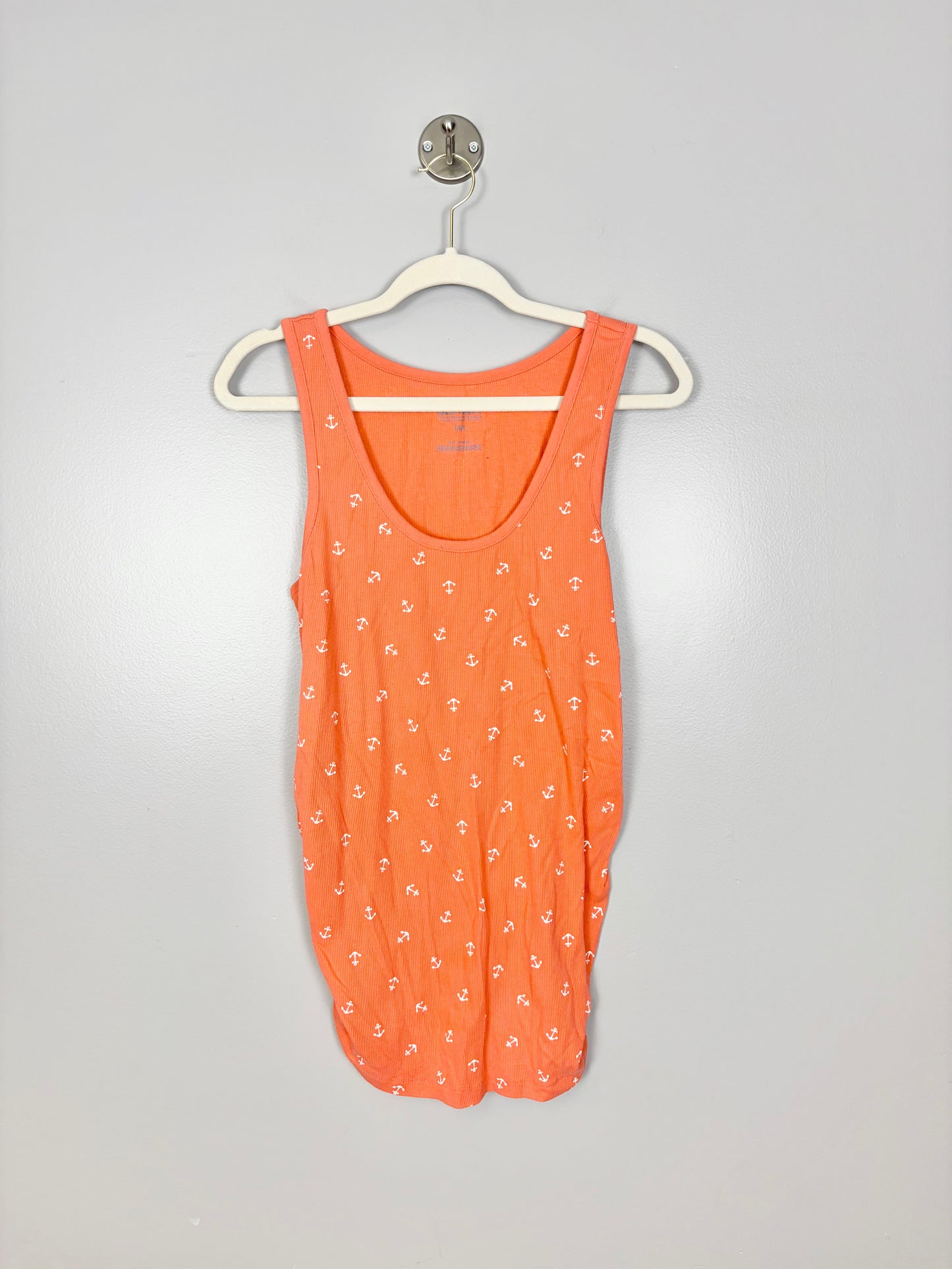 L - Old Navy Creamsicle Anchors Fitted Tank