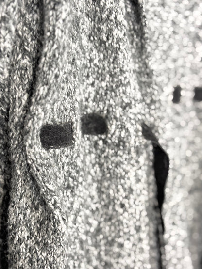 Motherhood Grey w/ Leather TieSweater