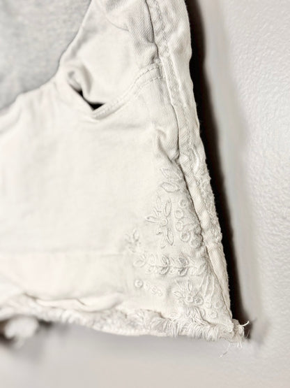 M - Light Grey Embroidered Shorts