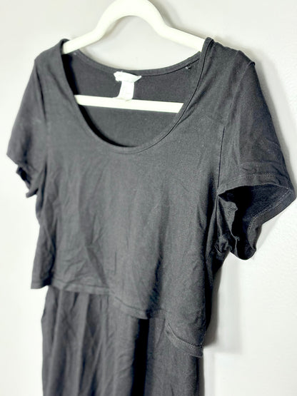 L - H & M Black Nursing Top