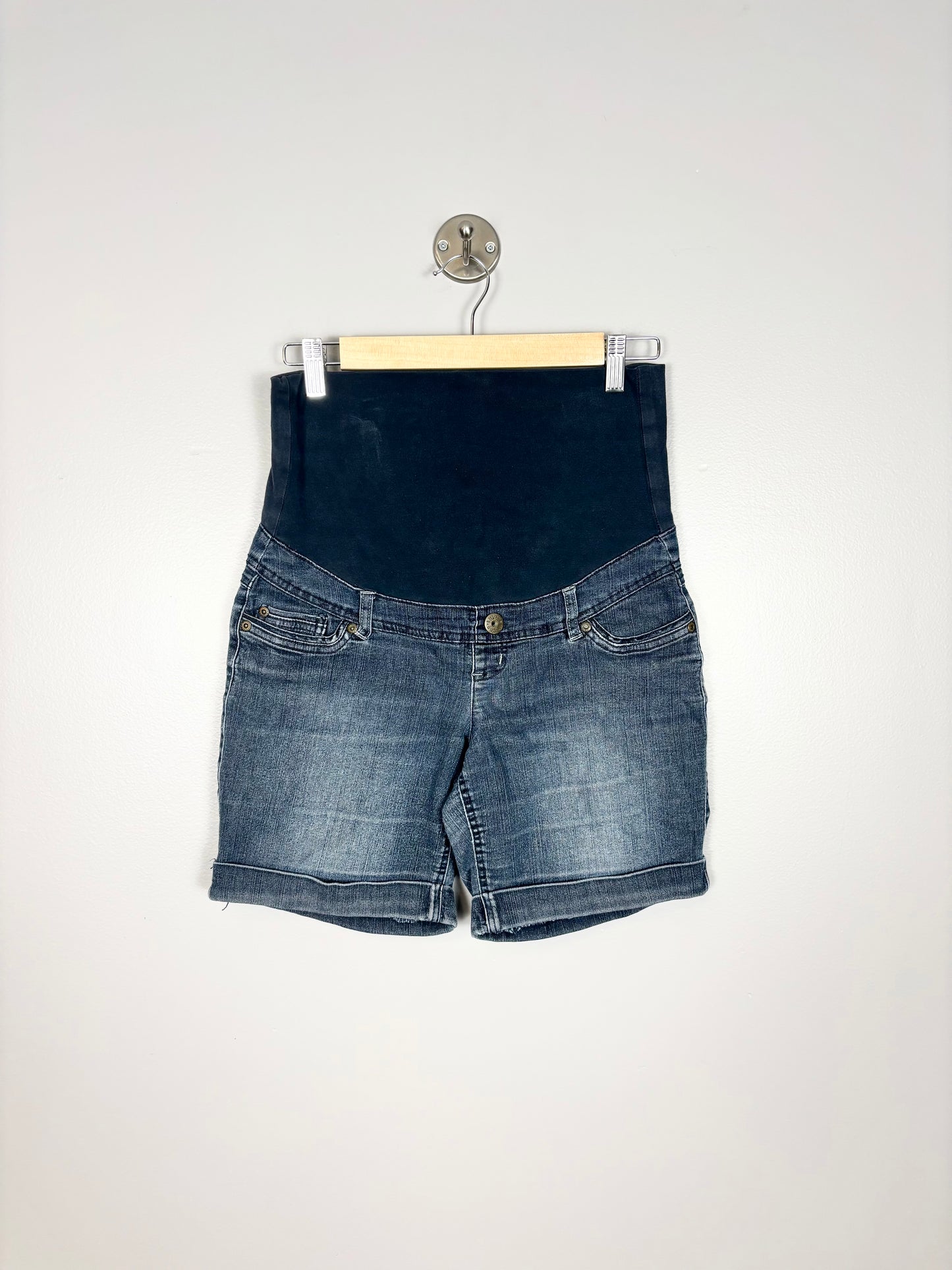 S - Thyme Denim Cuffed Shorts