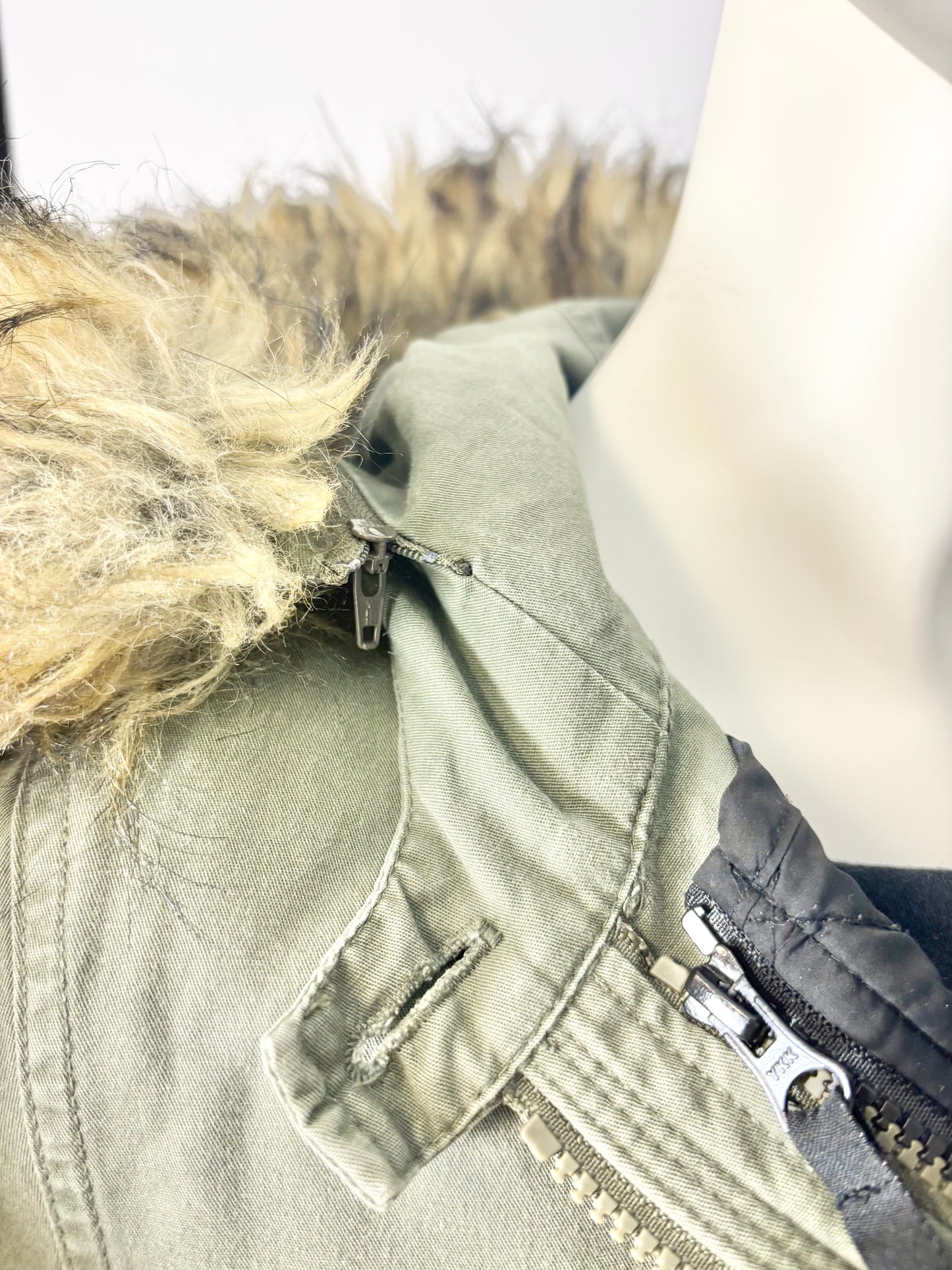 M - Thyme Olive Green Cargo Coat w/Insert