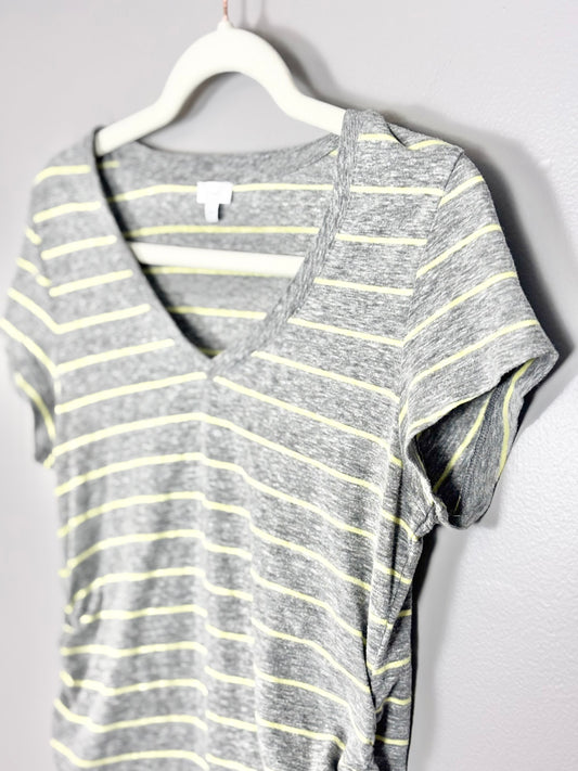 M - Kismet Grey & Yellow Stripe Shirt
